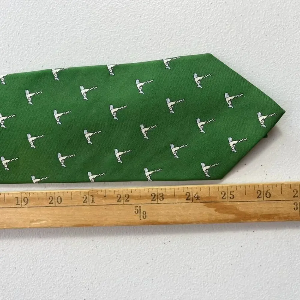 Vineyard Vines Neck Tie Green Custom Collection Nantucket Wine Festival